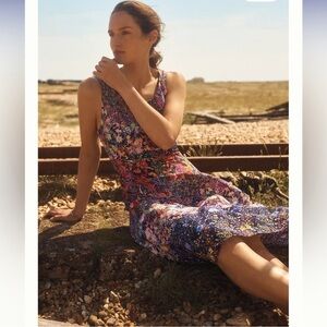 Anthropologie Floral Midi Dress - Multicolor